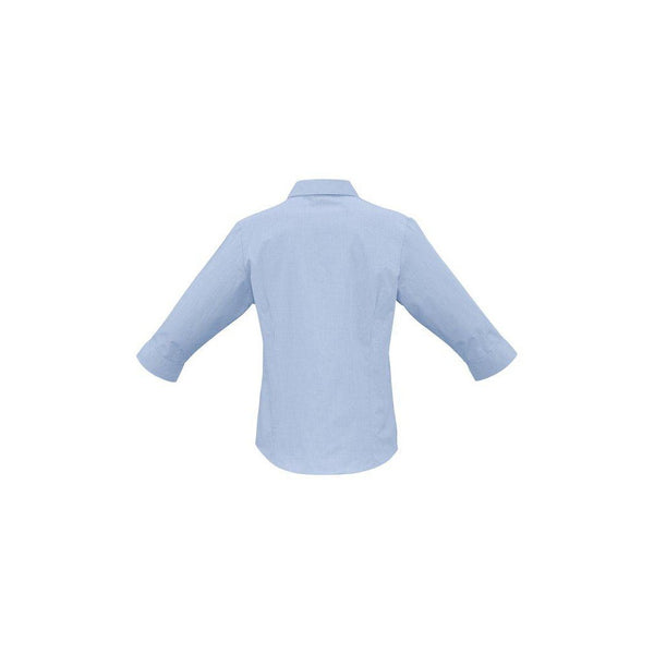 BizLadies Micro Check Business 3/4 Sleeve Shirt - LB8200-Queensland Workwear Supplies