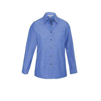 BizLadies Wrinkle Free Chambray Long Sleeve Shirt - LB6201-Queensland Workwear Supplies