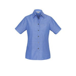 BizLadies Wrinkle Free Chambray Short Sleeve Shirt - LB6200-Queensland Workwear Supplies