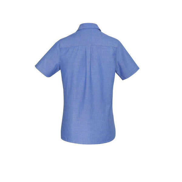 BizLadies Wrinkle Free Chambray Short Sleeve Shirt - LB6200-Queensland Workwear Supplies