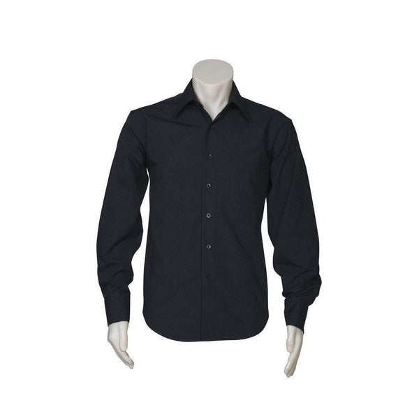 BizMens Metro Business Long Sleeve Shirt - SH714-Queensland Workwear Supplies