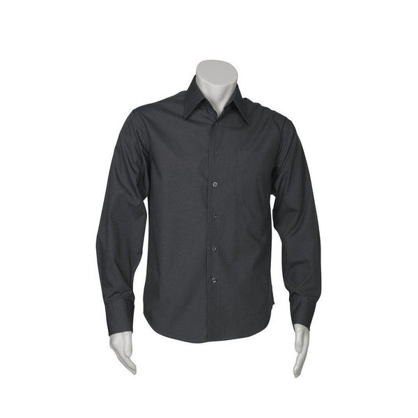 BizMens Metro Business Long Sleeve Shirt - SH714-Queensland Workwear Supplies