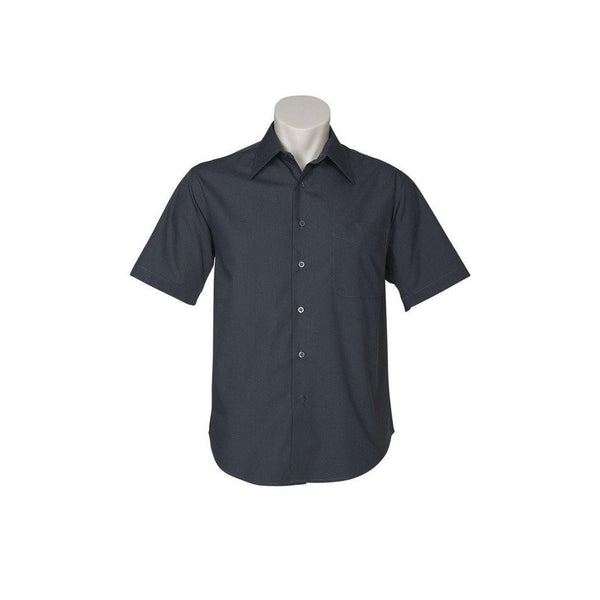 BizMens Metro Business Short Sleeve Shirt - SH715-Queensland Workwear Supplies