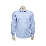 BizMens Micro Check Business Long Sleeve Shirt - SH816-Queensland Workwear Supplies
