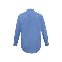 BizMens Micro Check Business Long Sleeve Shirt - SH816-Queensland Workwear Supplies
