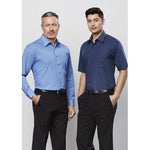 BizMens Micro Check Business Long Sleeve Shirt - SH816-Queensland Workwear Supplies