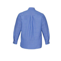 BizMens Wrinkle Free Chambray Long Sleeve Shirt - SH112-Queensland Workwear Supplies