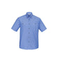 BizMens Wrinkle Free Chambray Short Sleeve Shirt - SH113