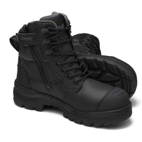 Blundstone RotoFlex Black Water-Resistant Zip Side Safety Boot - 8561-Queensland Workwear Supplies