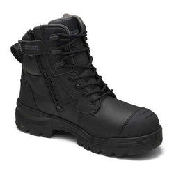 Blundstone RotoFlex Black Water-Resistant Zip Side Safety Boot - 8561