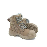 Blundstone RotoFlex Stone Water-Resistant Nubuck Zip Side Women's Safety Boot - 8863-Queensland Workwear Supplies