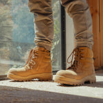 Blundstone RotoFlex Wheat Water Resistant Nubuck Zip Side Safety Boot - 8560-Queensland Workwear Supplies