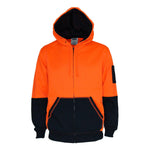 DNC 2-Tone Full Zip Fleecy Hoodie - 3722-Queensland Workwear Supplies
