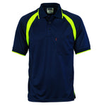 DNC Cool Breathe Contrast Short Sleeve Polo - 5216-Queensland Workwear Supplies