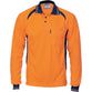 DNC Cool-Breeze Contrast Mesh Long Sleeve Polo - 3902