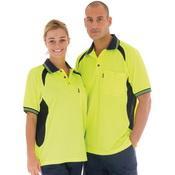 DNC Cool-Breeze Contrast Mesh Panel Polo - 3901