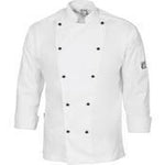 DNC Cool Breeze Cotton Long Sleeve Chef Jacket - 1104-Queensland Workwear Supplies