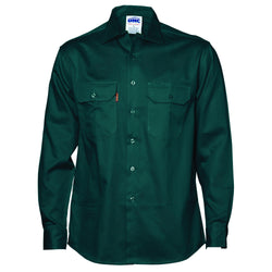 DNC Cotton Drill Long Sleeve Work Shirt - 3202