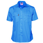 DNC Cotton Short Sleeve Drill Work Shirt - 3201-Queensland Workwear Supplies