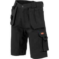 DNC Duratex Cotton Duck Weave Tradies Cargo Shorts With Twin Holster Tool Pockets - 3336
