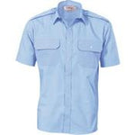 DNC Epaulette Polyester/Cotton Short Sleeve Work Shirt - 3213-Queensland Workwear Supplies