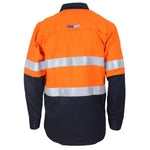 DNC Flame Retardant & Arc HRC2 Taped 2-Tone Middle Weight Long Sleeve Shirt - 3455-Queensland Workwear Supplies
