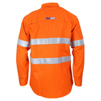 DNC Flame Retardant & Arc HRC2 Taped Middle Weight Long Sleeve Shirt - 3456-Queensland Workwear Supplies