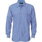 DNC Flap Pocket Chambray Long Sleeve Shirt - 4104