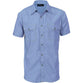 DNC Flap Pocket Chambray Short Sleeve Shirt - 4103