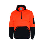 DNC HiVis 1/2 Zip Super Fleecy - 3724-Queensland Workwear Supplies