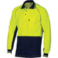 DNC HiVis 2-Tone Cotton Back Cool-Breeze Long Sleeve Contrast Polo - 3720