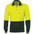 DNC HiVis 2-Tone Cotton Back Fluoro Long Sleeve Polo -3816-Queensland Workwear Supplies