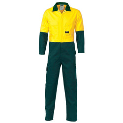 DNC HiVis 2-Tone Cotton Drill Coverall - 3851