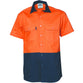 DNC HiVis 2-Tone Cotton Drill Short Sleeve Shirt - 3831