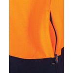 DNC HiVis 2-Tone Full Zip Fleecy - 3725-Queensland Workwear Supplies