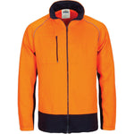 DNC HiVis 2-Tone Full Zip Fleecy - 3725-Queensland Workwear Supplies