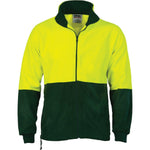 DNC HiVis 2-Tone Full Zip Polar Fleece Jacket - 3827-Queensland Workwear Supplies