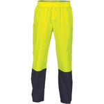 DNC HiVis 2-Tone Light Weight Rain Pants - 3878-Queensland Workwear Supplies