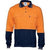 DNC HiVis 2-Tone Long Sleeve Cotton Jersey Polo Twin Pocket - 3944-Queensland Workwear Supplies