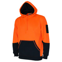 DNC HiVis 2-Tone Super Fleecy Hoodie - 3721-Queensland Workwear Supplies