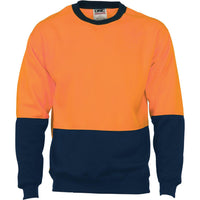 DNC HiVis 2-Tone Sweat Shirt Crew-Neck - 3821-Queensland Workwear Supplies