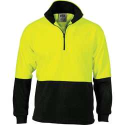 DNC HiVis 2-Tone1/2 Zip Polar Fleece - 3825