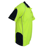 DNC HiVis Semicircle-piping Polo - 3569-Queensland Workwear Supplies