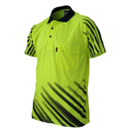 DNC HiVis Sublimated Full Stripe Polo - 3566-Queensland Workwear Supplies