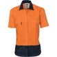 DNC Ladies 2-Tone Cool-Breeze Short Sleeve Cotton Shirt - 3939