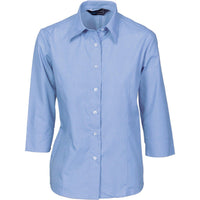 DNC Ladies 3/4 Sleeve Chambray Shirt - 4213-Queensland Workwear Supplies