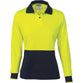 DNC Ladies HiVis 2-Tone Long Sleeve Polo - 3898