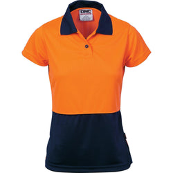 DNC Ladies HiVis 2-Tone Short Sleeve Polo - 3897