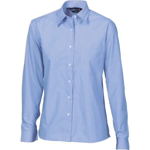 DNC Ladies Long Sleeve Chambray Shirt - 4212-Queensland Workwear Supplies