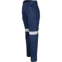 DNC Ladies Taped Cotton Drill Cargo Pants - 3323-Queensland Workwear Supplies